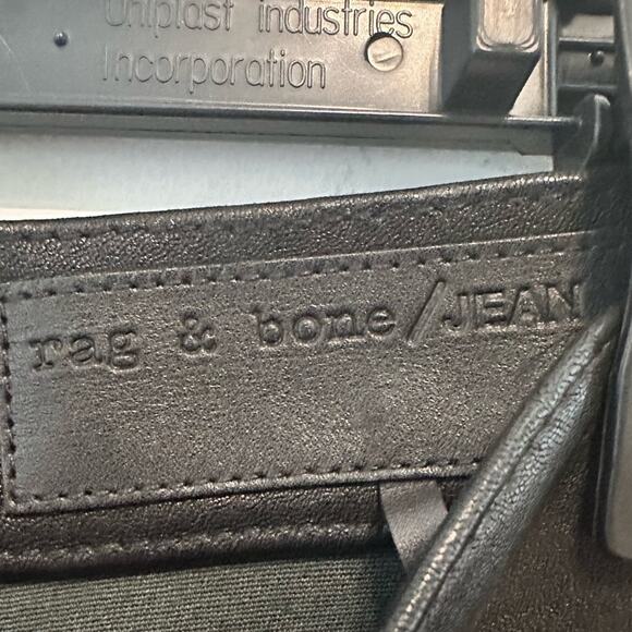 Rag & Bone Simone Lamb Leather Black Jeans 25/26 See Notes - Picture 5 of 5